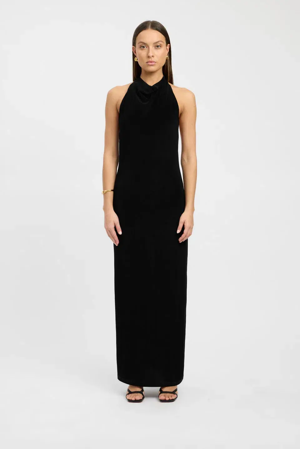 Kookai Erika Halter Dress Black Size 6 for rent on The Volte - main image