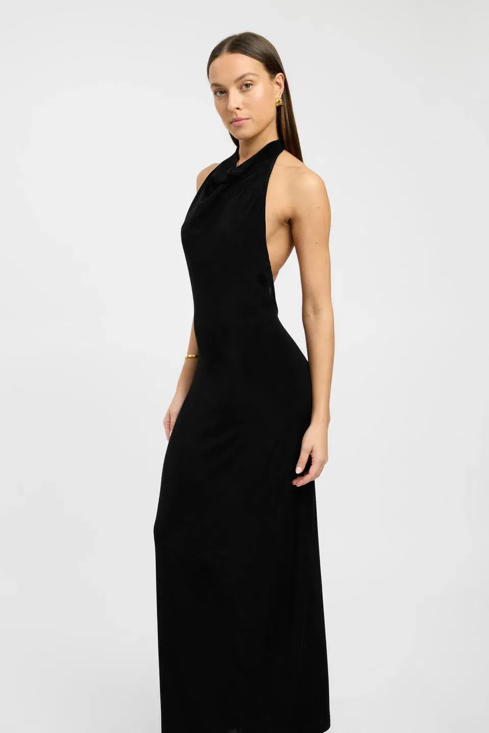 Kookai Erika Halter Dress Black Size 6 for rent on The Volte - main image