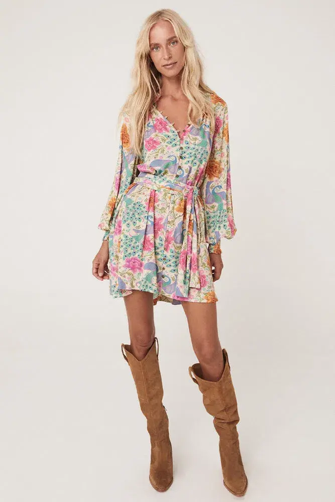 Spell Bohème Button Through Mini Dress Spring Size S / AU 8 - Image 1