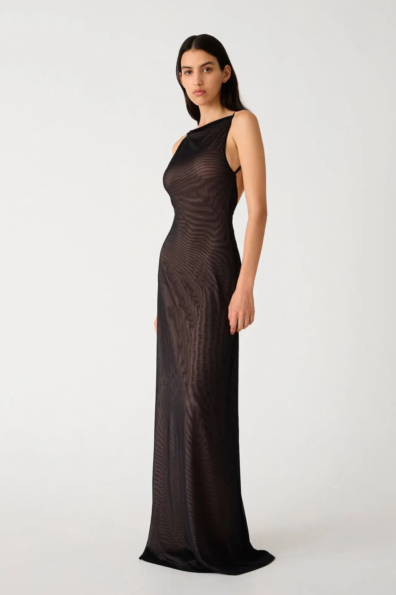 Misha Nina Mesh Dress Black Size 10/M - Image 2