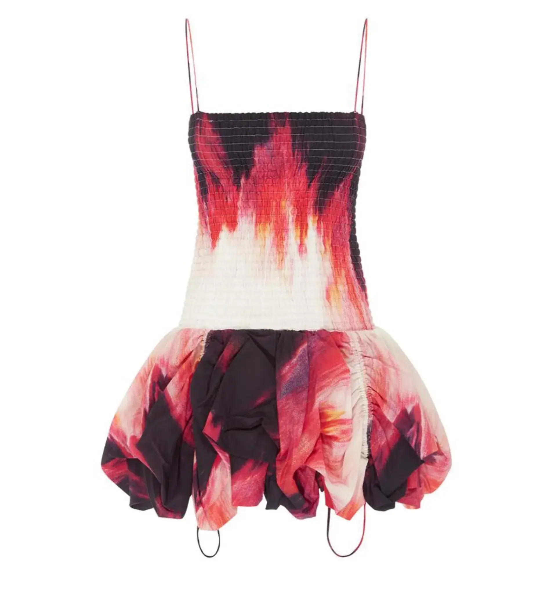 Aje Bronte Bubble Mini Dress in Miami Dye Print Size AU 8 - Image 1