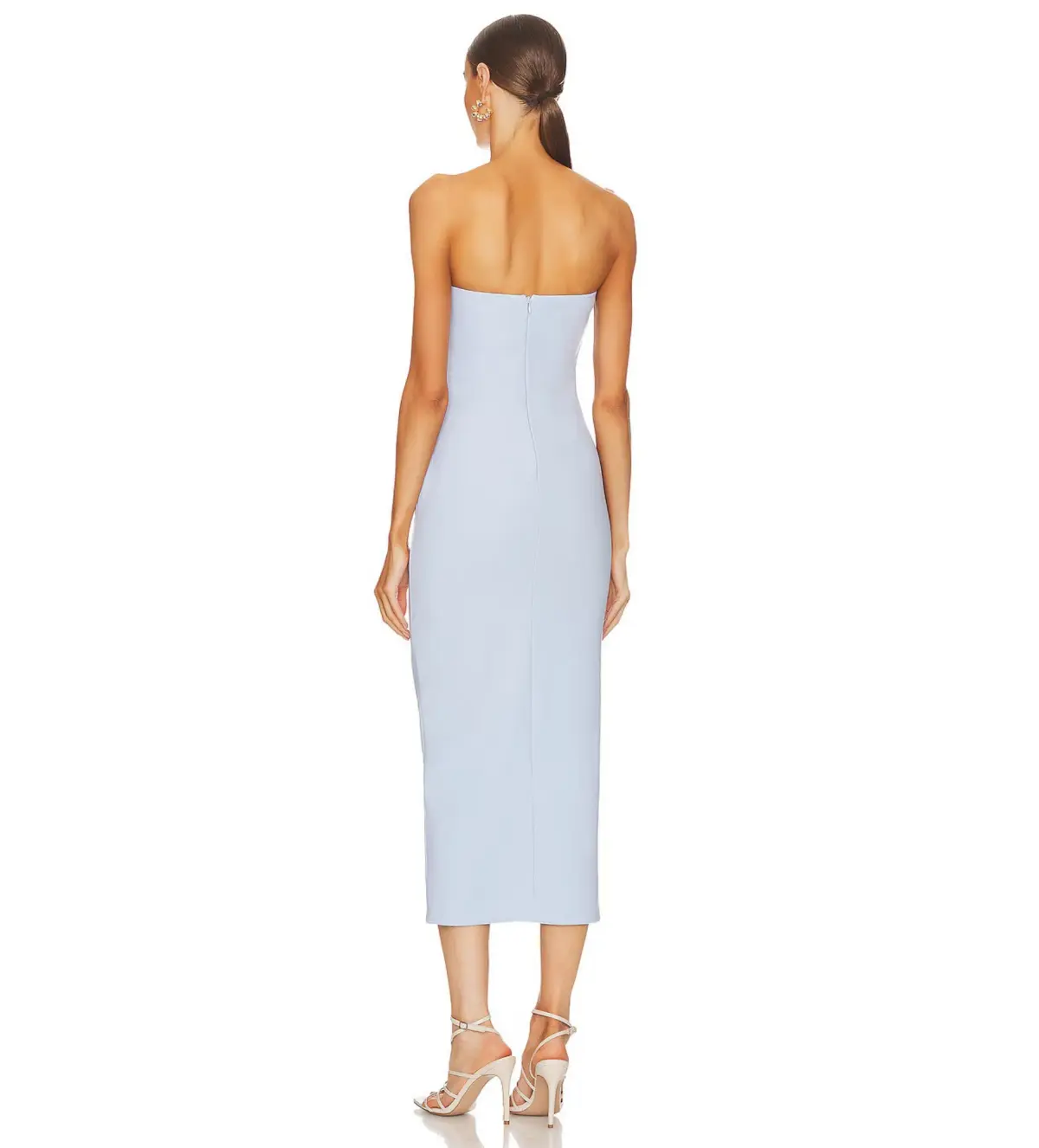 Bec & Bridge Karina Strapless Midi Dress in Powder Blue Size 6  - Image 3