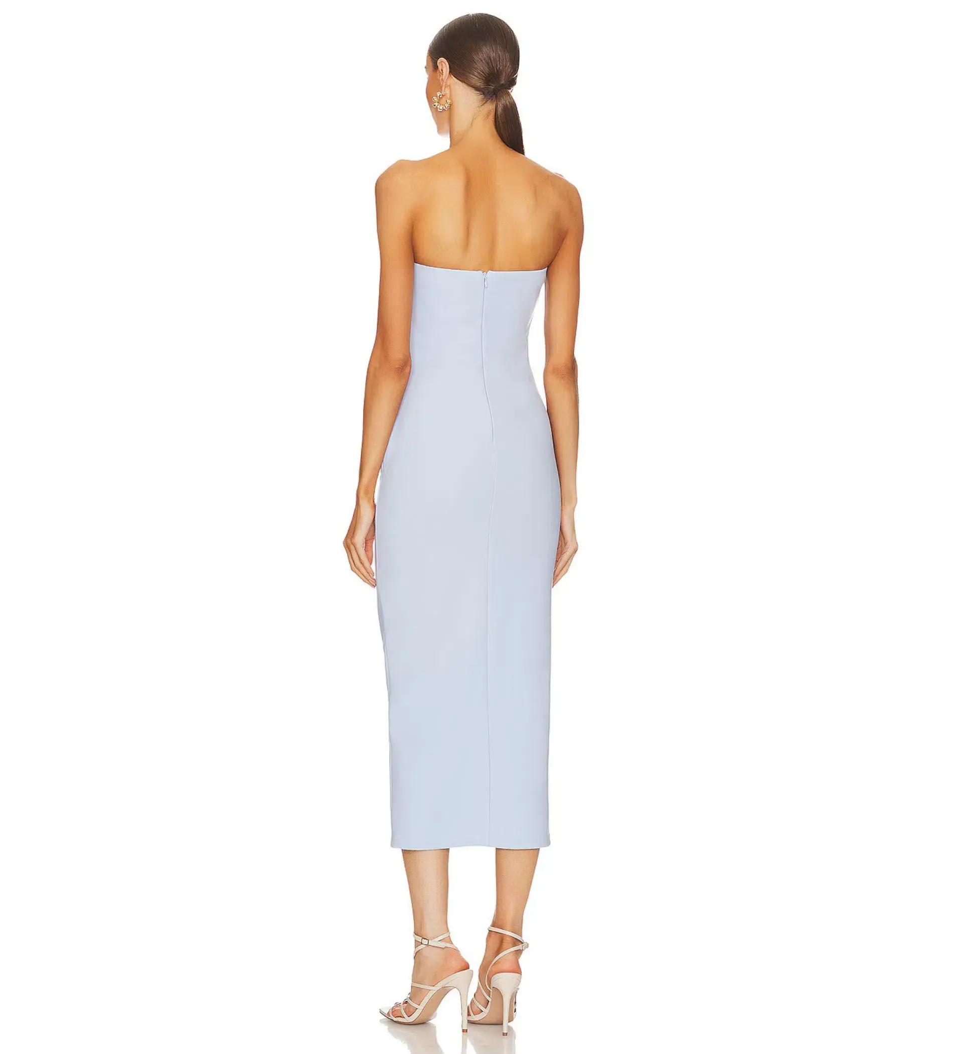 Bec & Bridge Karina Strapless Midi Dress in Powder Blue Size 6  - Image 3