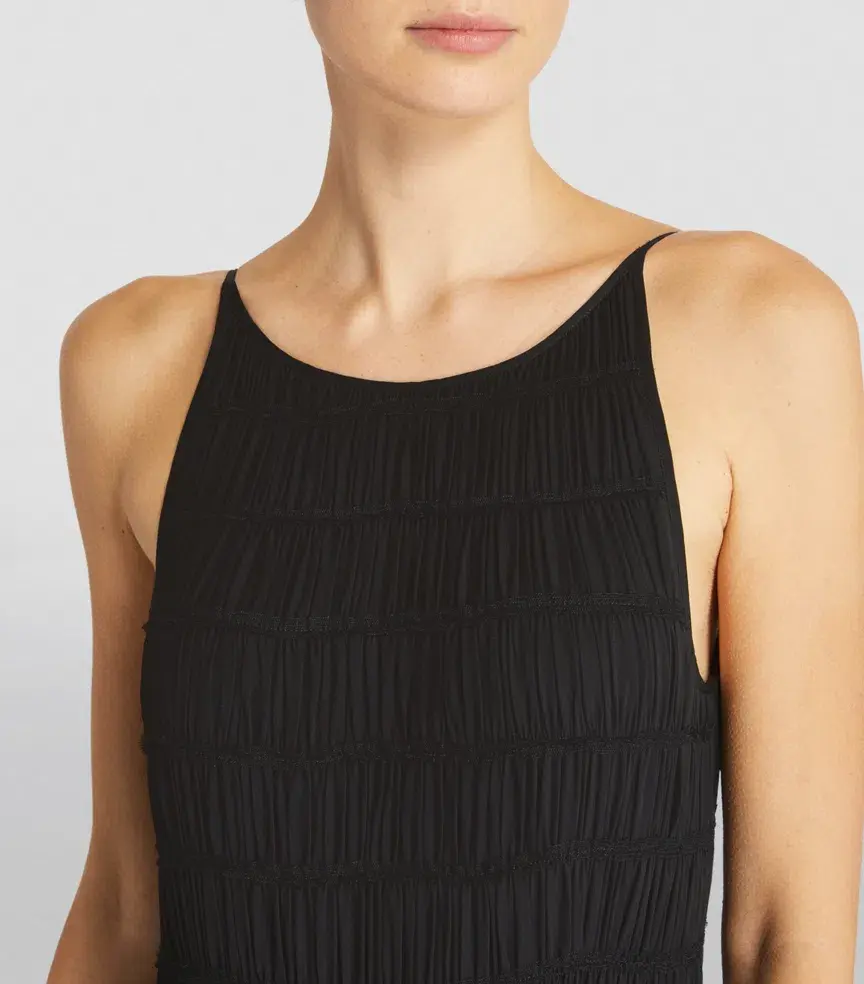 Aje Rosewood Chiffon Tiered Gown Black Size 10 - Image 3