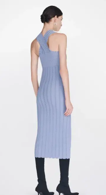 Dion Lee Snakeskin Dress Mist/Glacier Size 12 - Image 2
