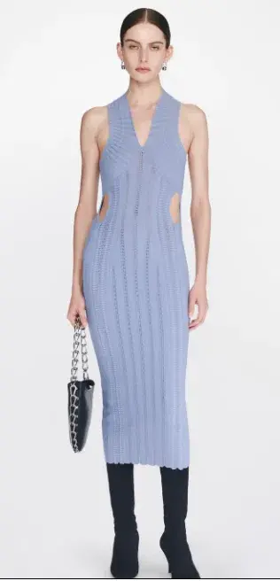 Dion Lee Snakeskin Dress Mist/Glacier Size 12 - Image 1