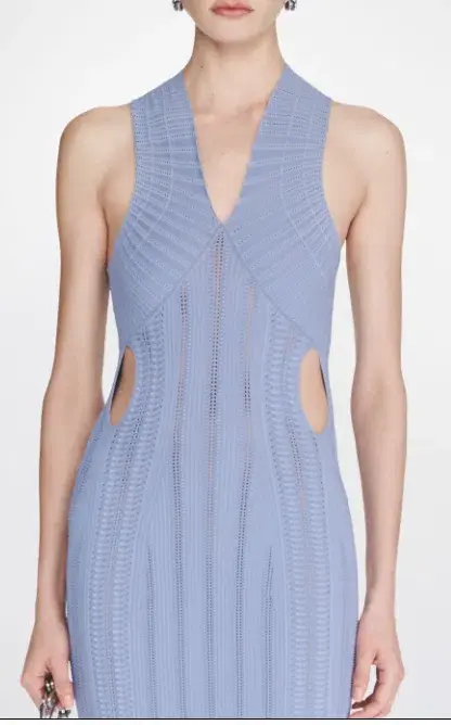 Dion Lee Snakeskin Dress Mist/Glacier Size 12 - Image 3