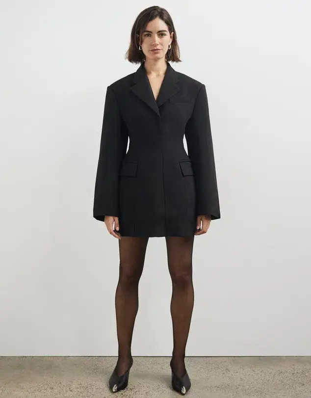CAMILLA AND MARC MACKINLEY BLAZER DRESS BLACK  SIZE 8 - Image 4