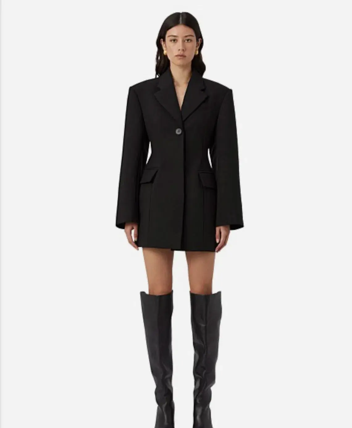CAMILLA AND MARC MACKINLEY BLAZER DRESS BLACK  SIZE 8 - Image 1