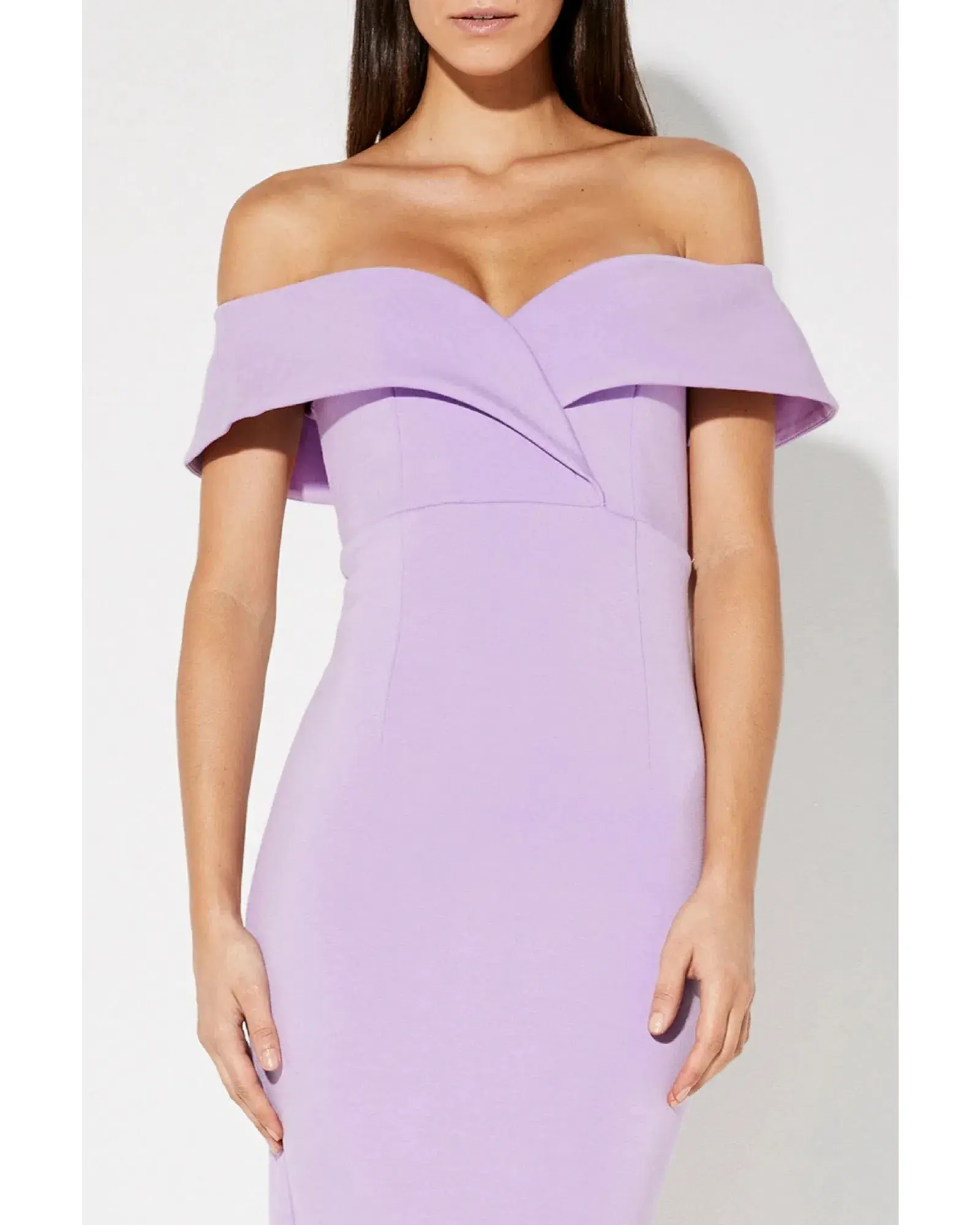 Mossman She Told Me So Midi Dress Lilac Size AU 8 - Image 2