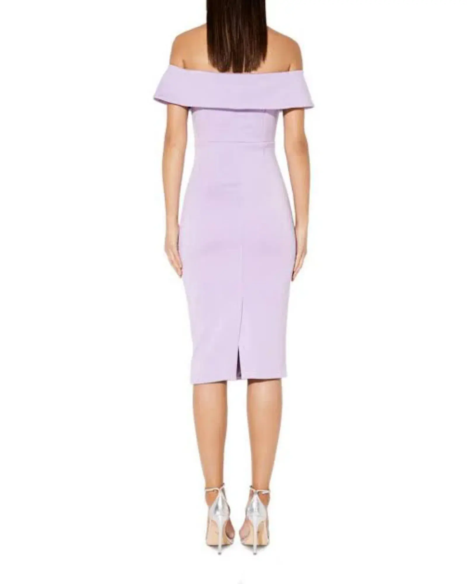 Mossman She Told Me So Midi Dress Lilac Size AU 8 - Image 3