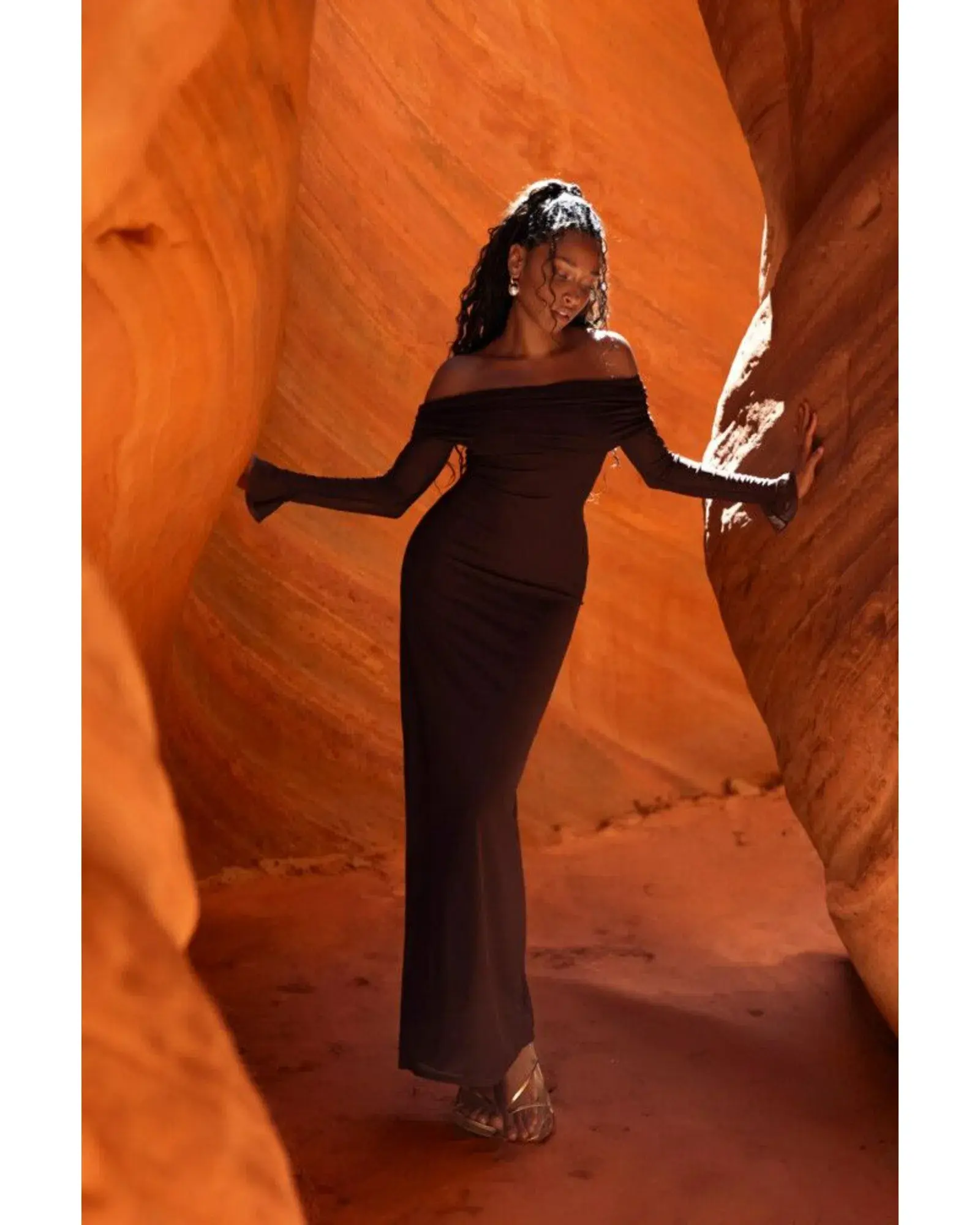 Meshki Josie Maxi Dress Brown Size S / AU 8 - Image 1