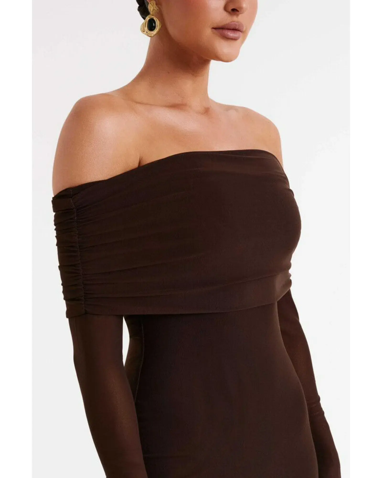 Meshki Josie Maxi Dress Brown Size S / AU 8 - Image 4