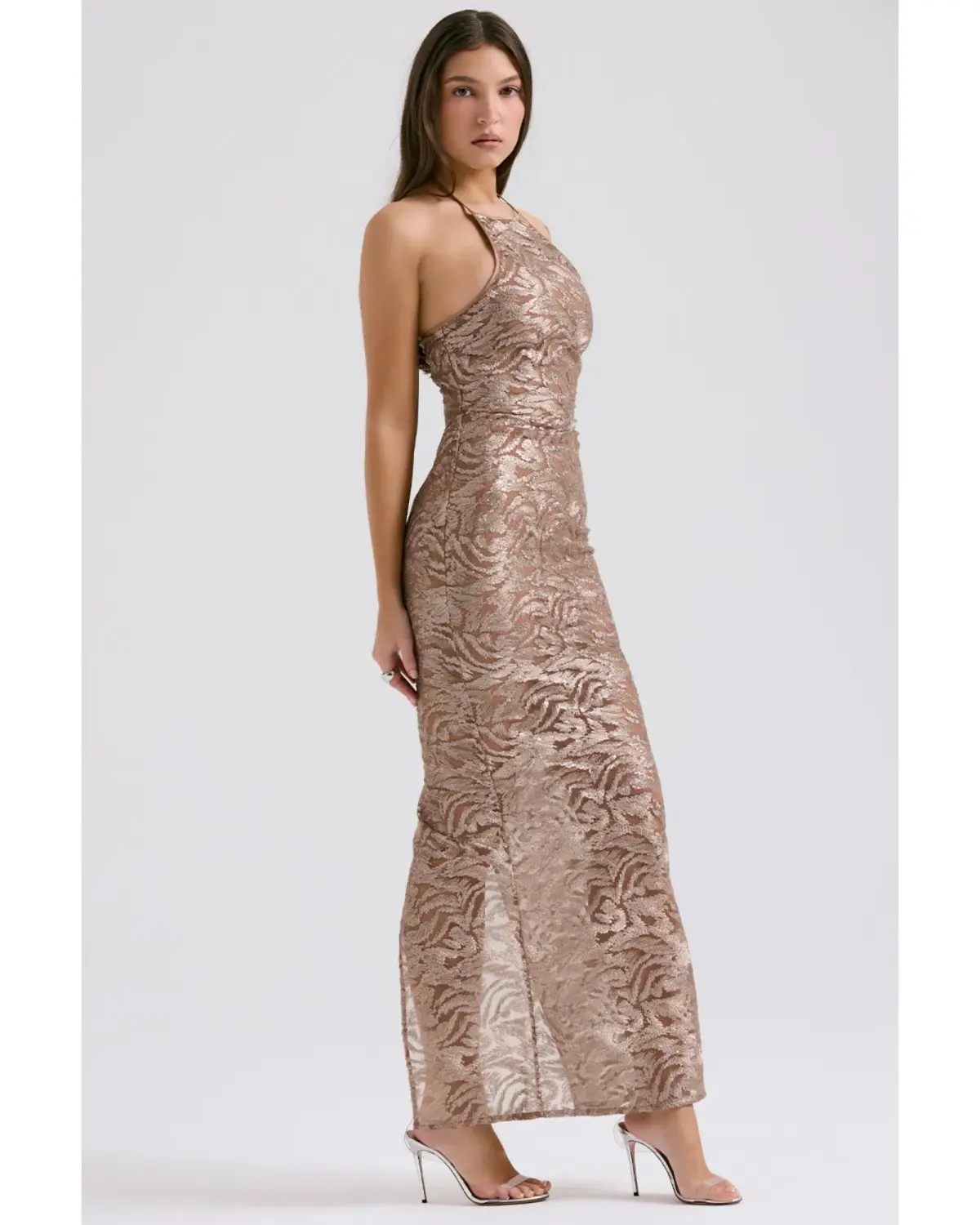 House of CB Giada Dress Rose Gold Size XS / AU 6 - Image 2