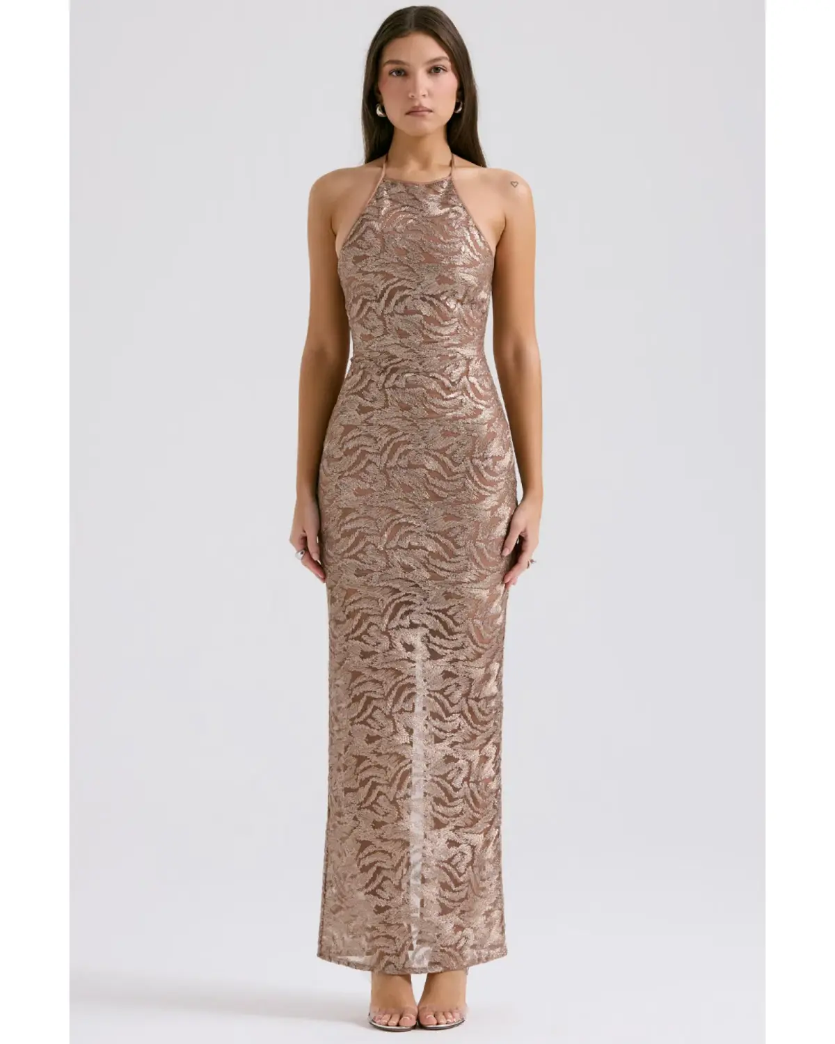 House of CB Giada Dress Rose Gold Size XS / AU 6 - Image 1