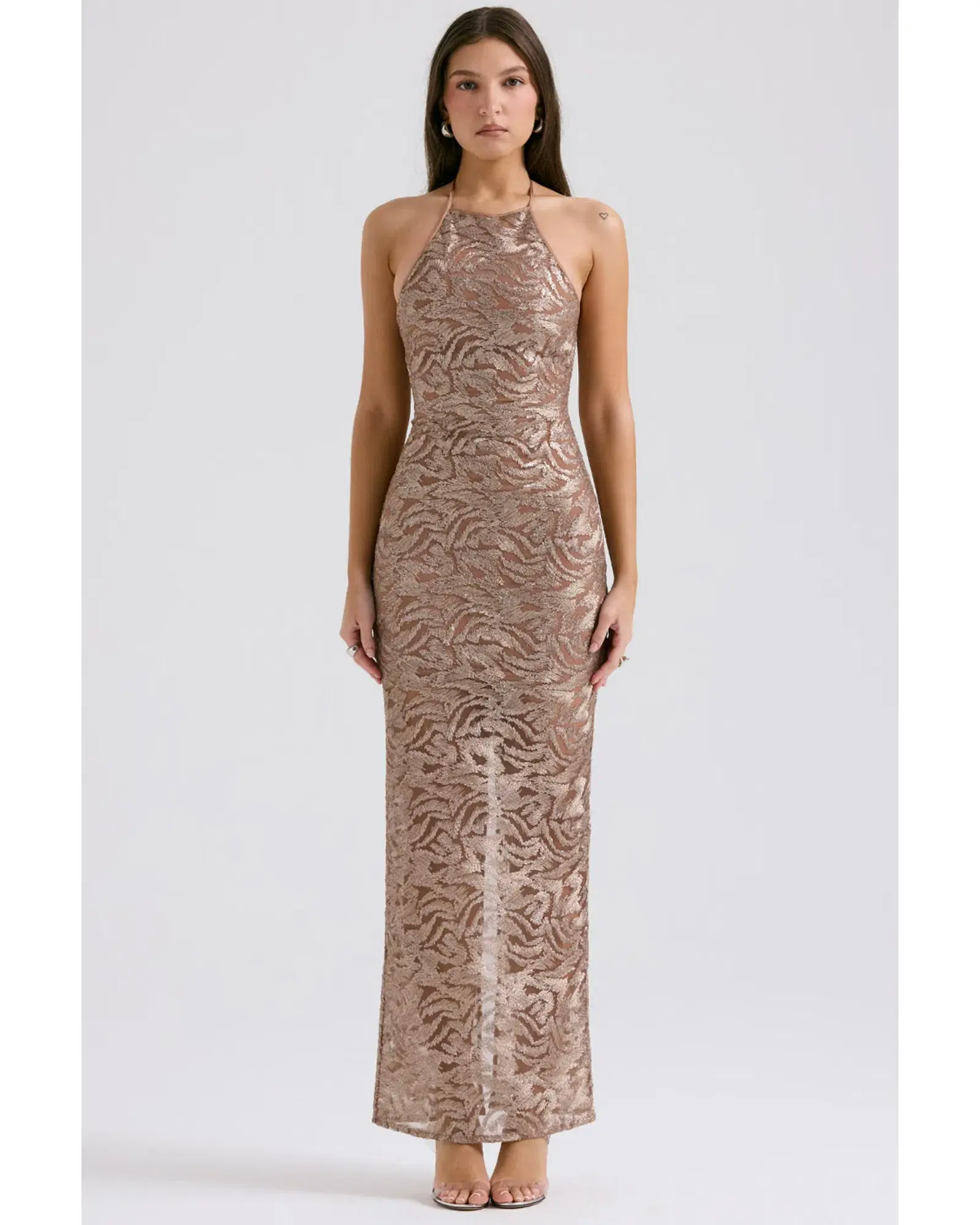 House of CB Giada Dress Rose Gold Size XS / AU 6 - Image 1