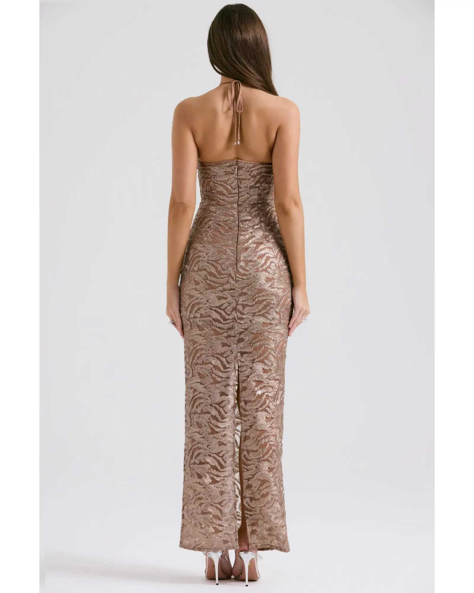House of CB Giada Dress Rose Gold Size S / AU 8  - Image 4