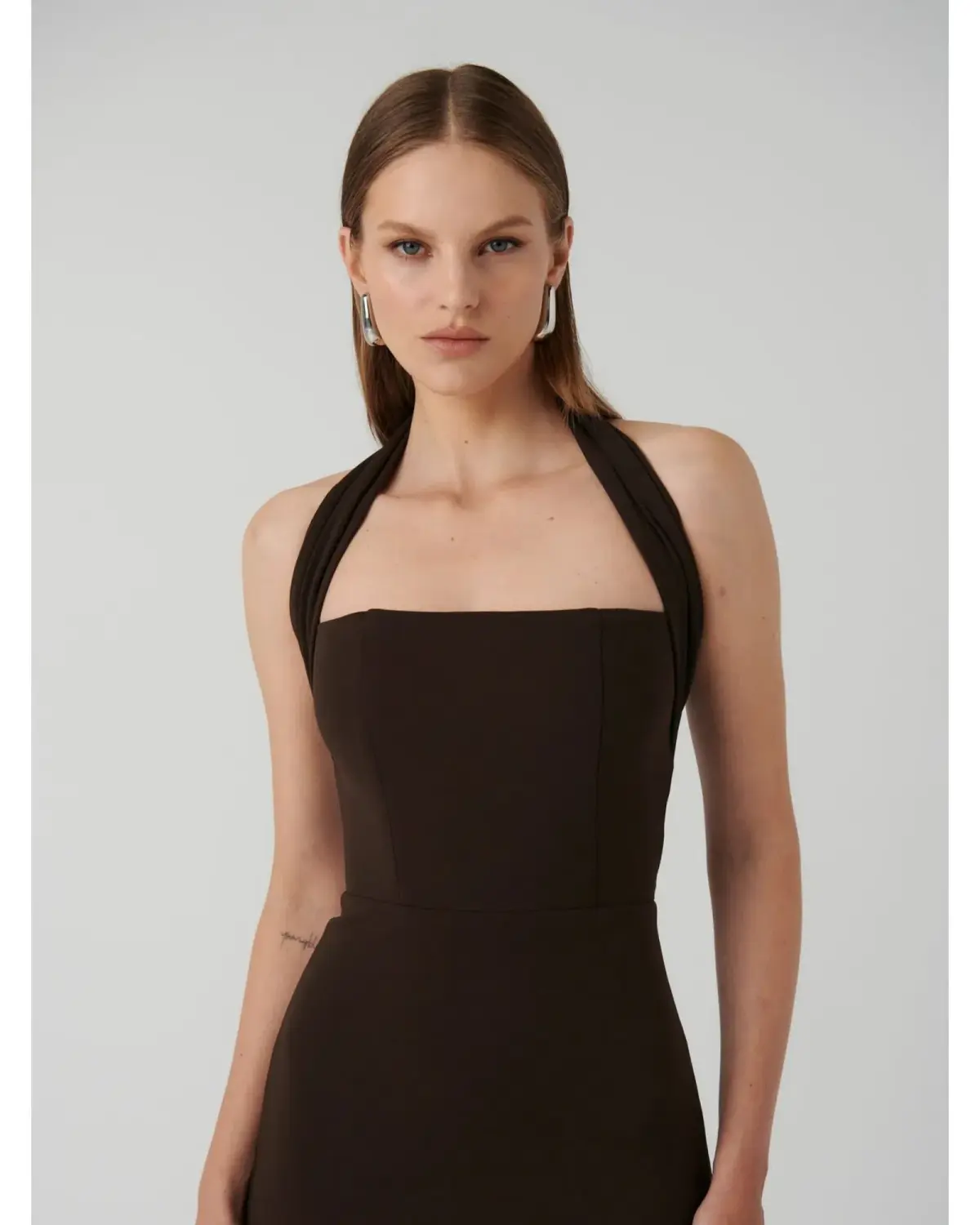Effie Kats Meline Midi Dress in Coffee Size L / AU 12 - Image 2