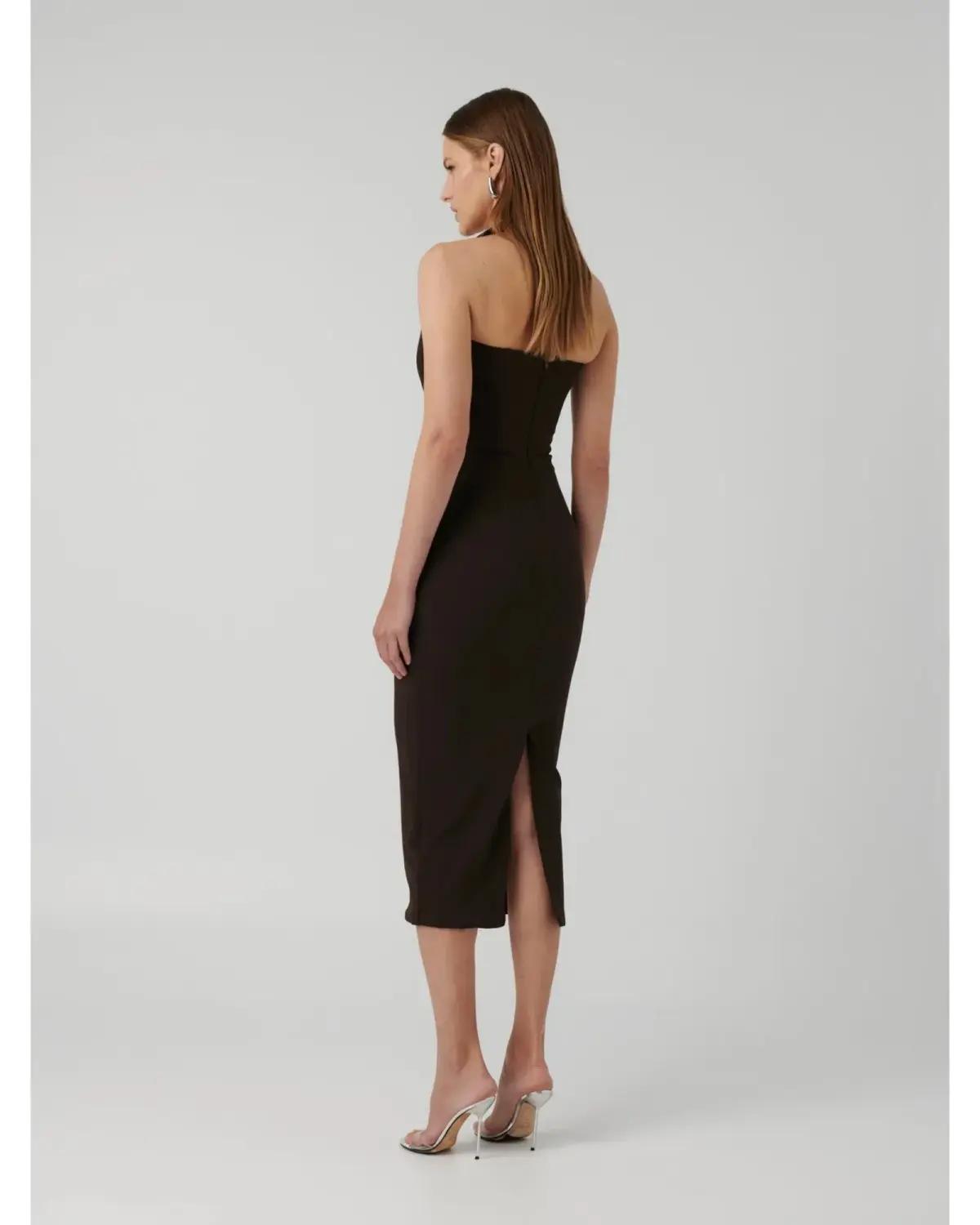 Effie Kats Meline Midi Dress in Coffee Size L / AU 12 - Image 3