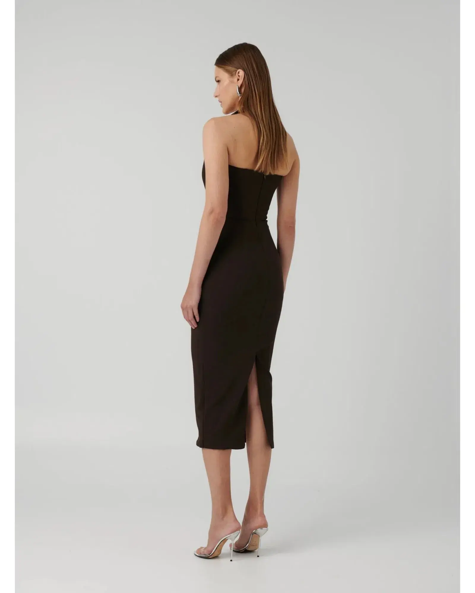 Effie Kats Meline Midi Dress in Coffee Size L / AU 12 - Image 3