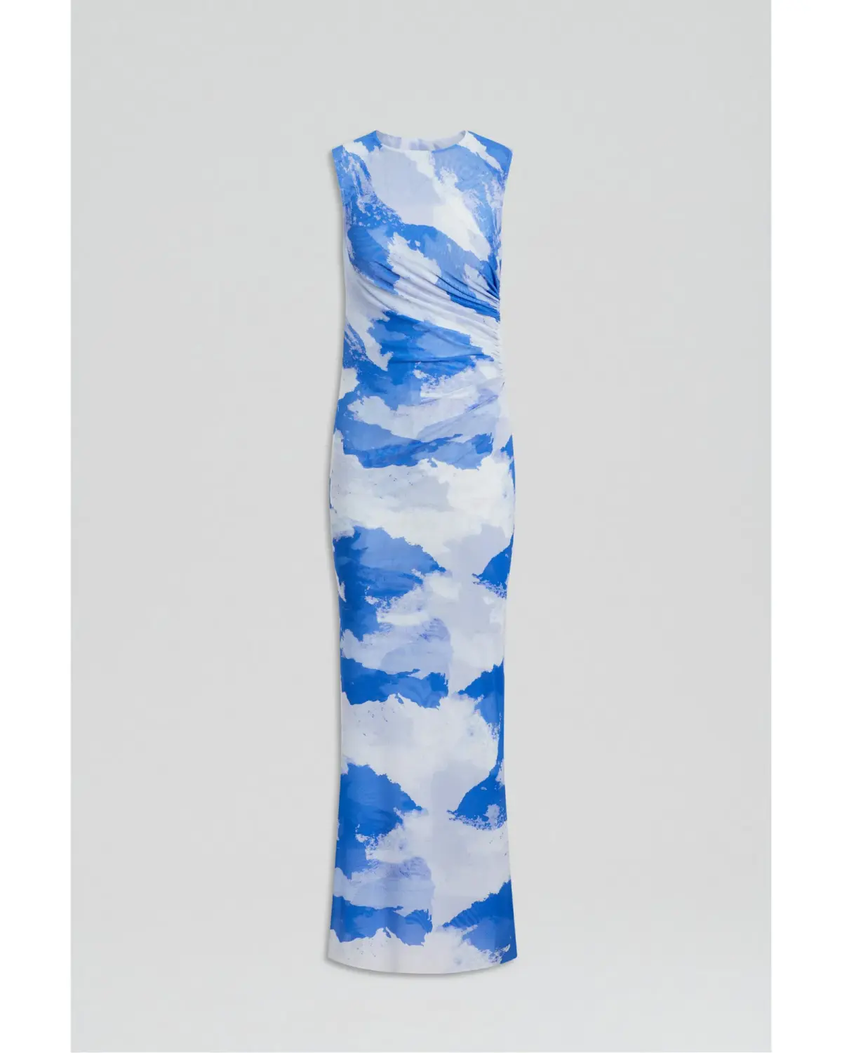Scanlan Theodore Italian Cloud Print Dress Blue Size AU 12 - Image 4