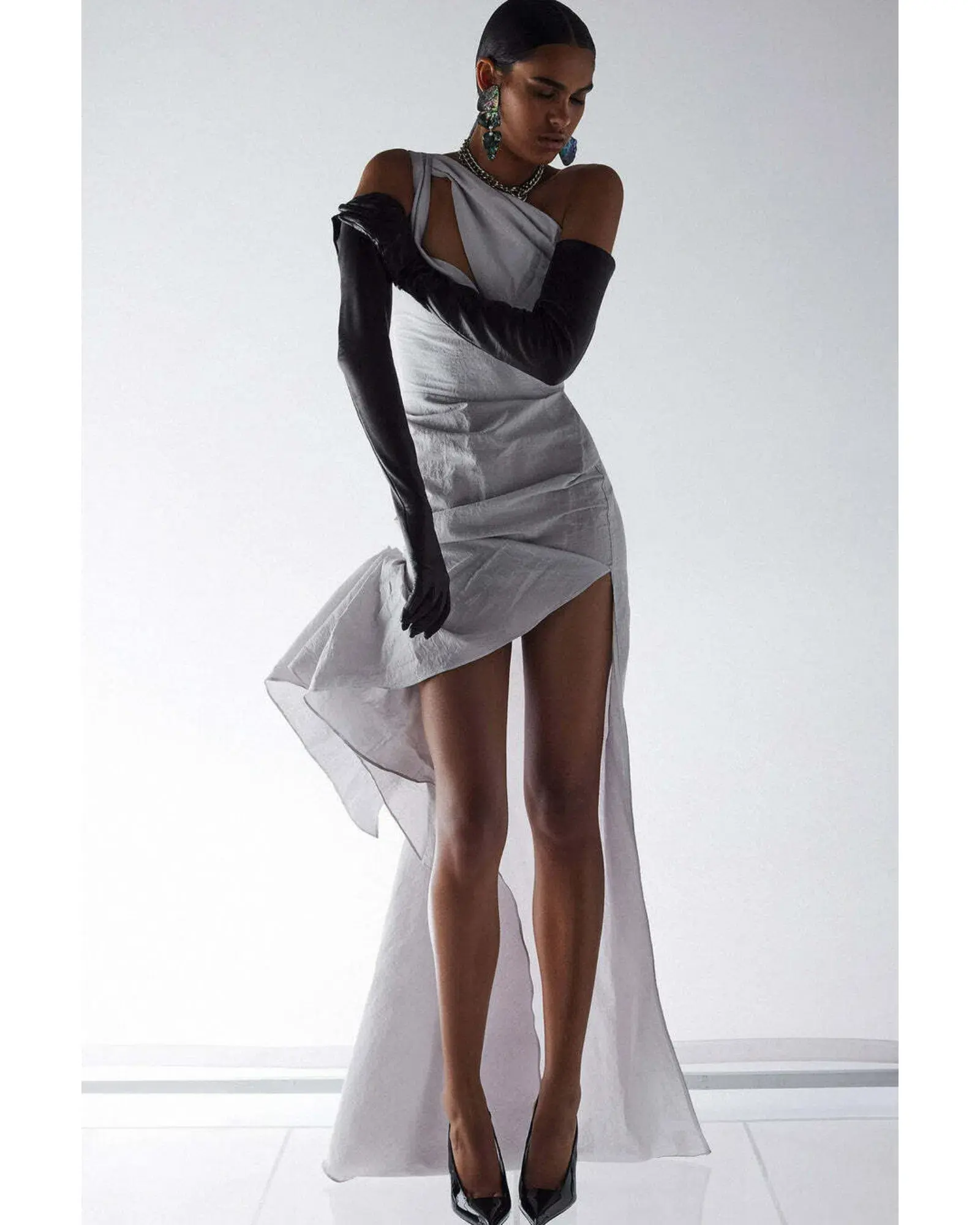 Maticevski Brightness Gown Aluminium Size 10 - Image 1