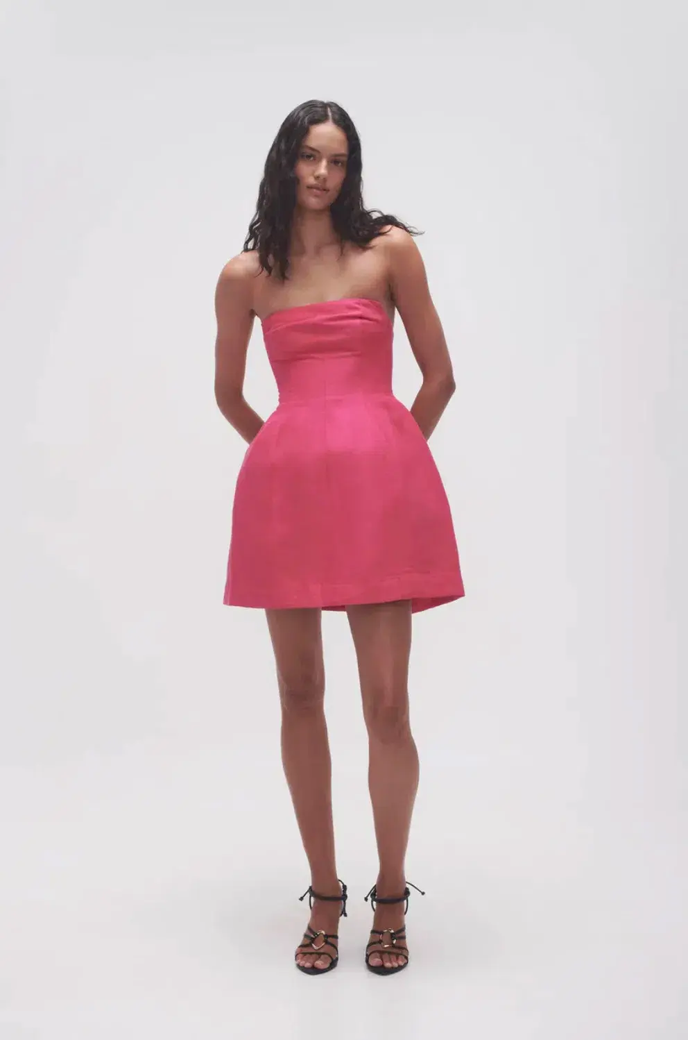 Aje Baret Mini Dress Pink Size AU 6 - Image 1
