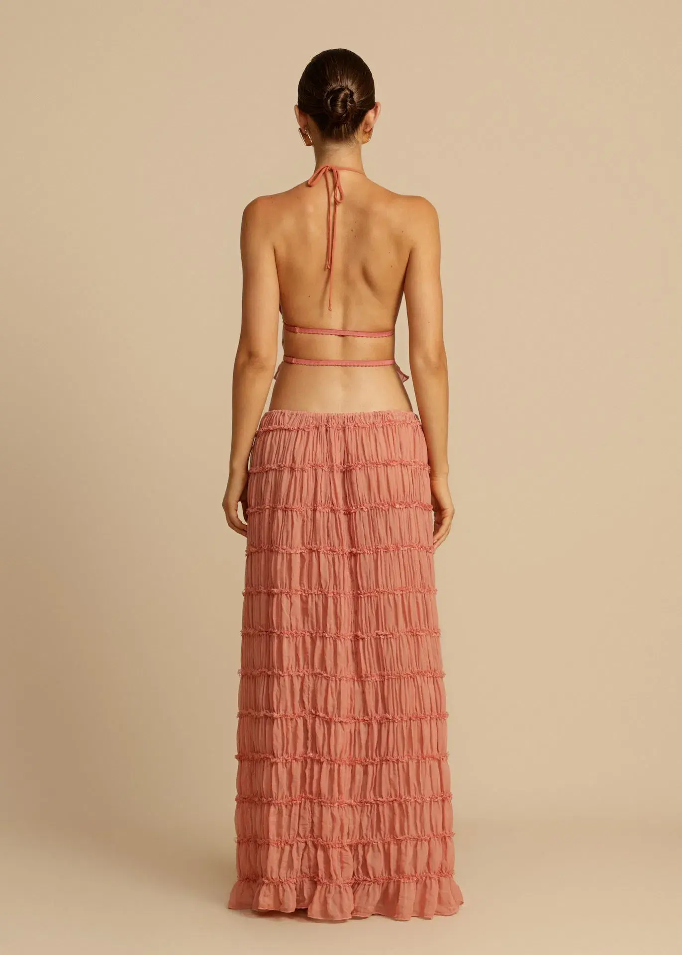 Arcina Ori Juliette Halter and Skirt Set in Peach Size M / AU 10 - Image 3