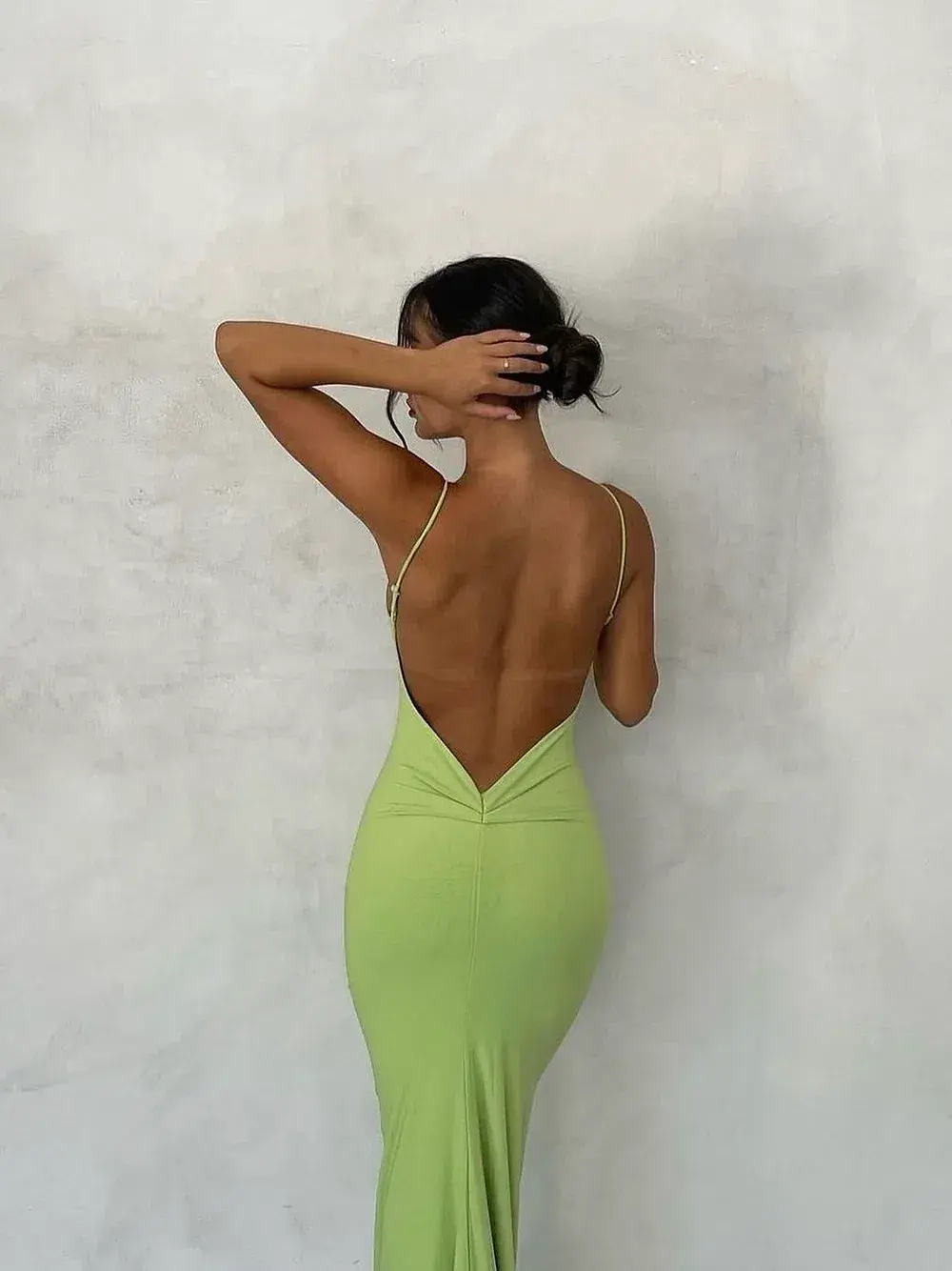 Melani Aleah Gown Lime Size M / AU 10 for rent on The Volte - main image