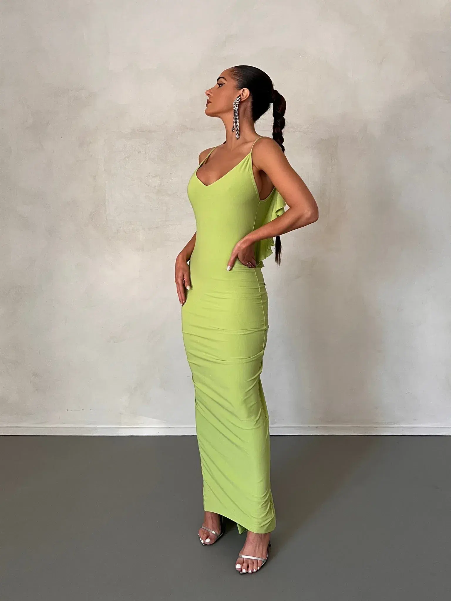 Melani The Label Bella Dress Lime Size M / AU 10 - Image 1