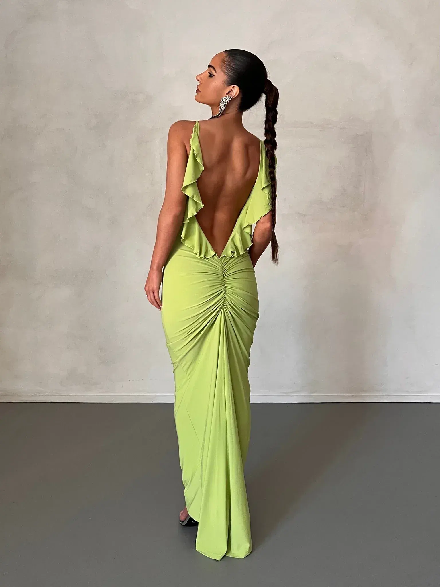 Melani The Label Bella Dress Lime Size M / AU 10 - Image 2