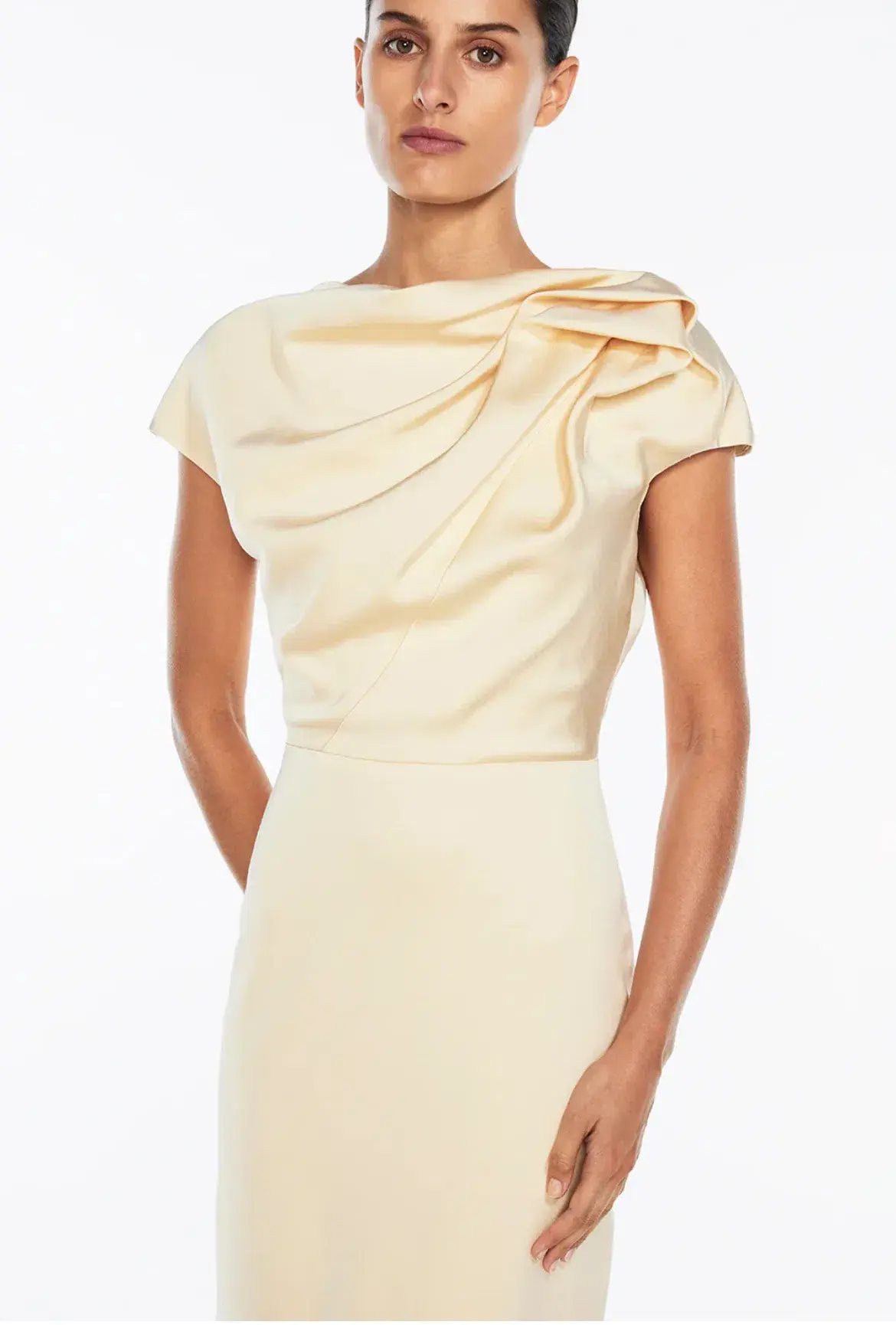 Manning Cartell Grand Illusion Maxi Gown Butter Size 10 - Image 4