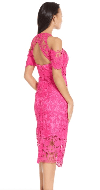 Thurley Pink Lace Dress - Image 2