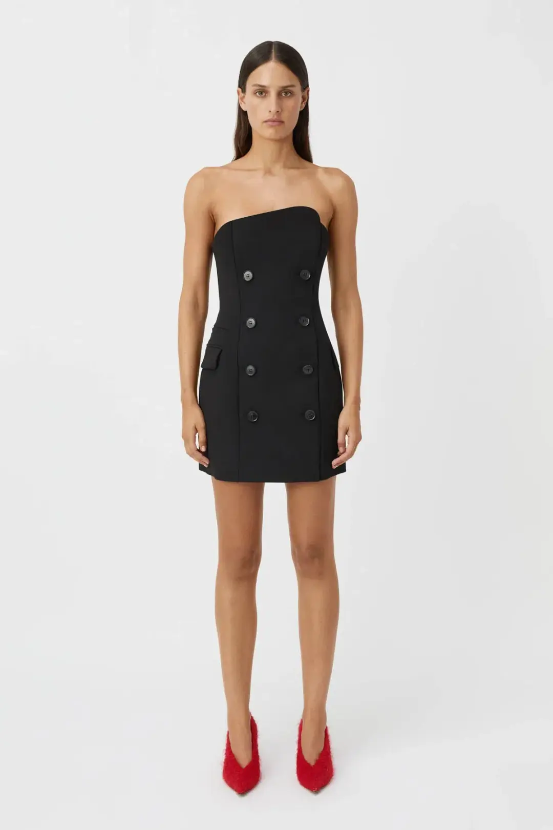 Camilla & Marc Izola Mini Dress Black Size 6 for rent on The Volte - main image