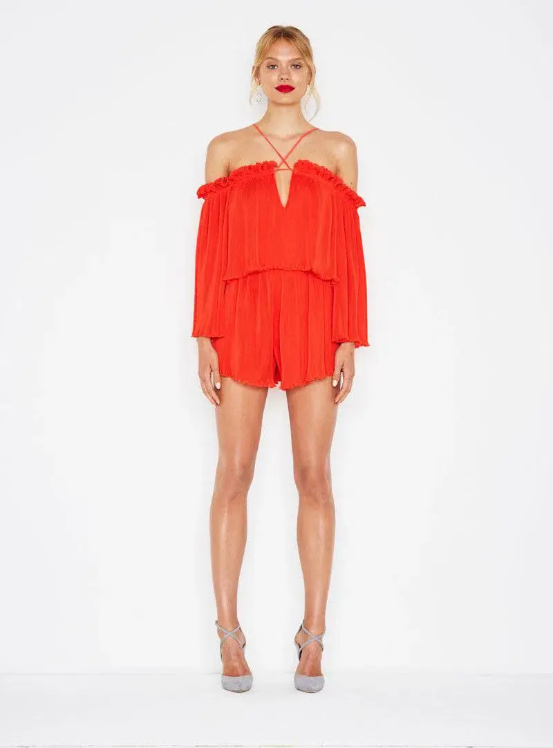 Alice McCall Locomotion Playsuit Red Size 6 - Image 1