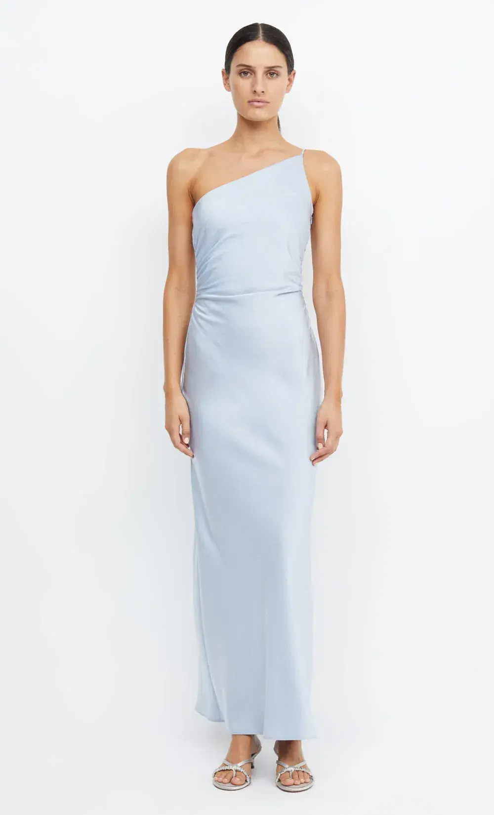 Bec & Bridge Eternity Asym Maxi Dress Dusty Blue Size 8 - Image 5