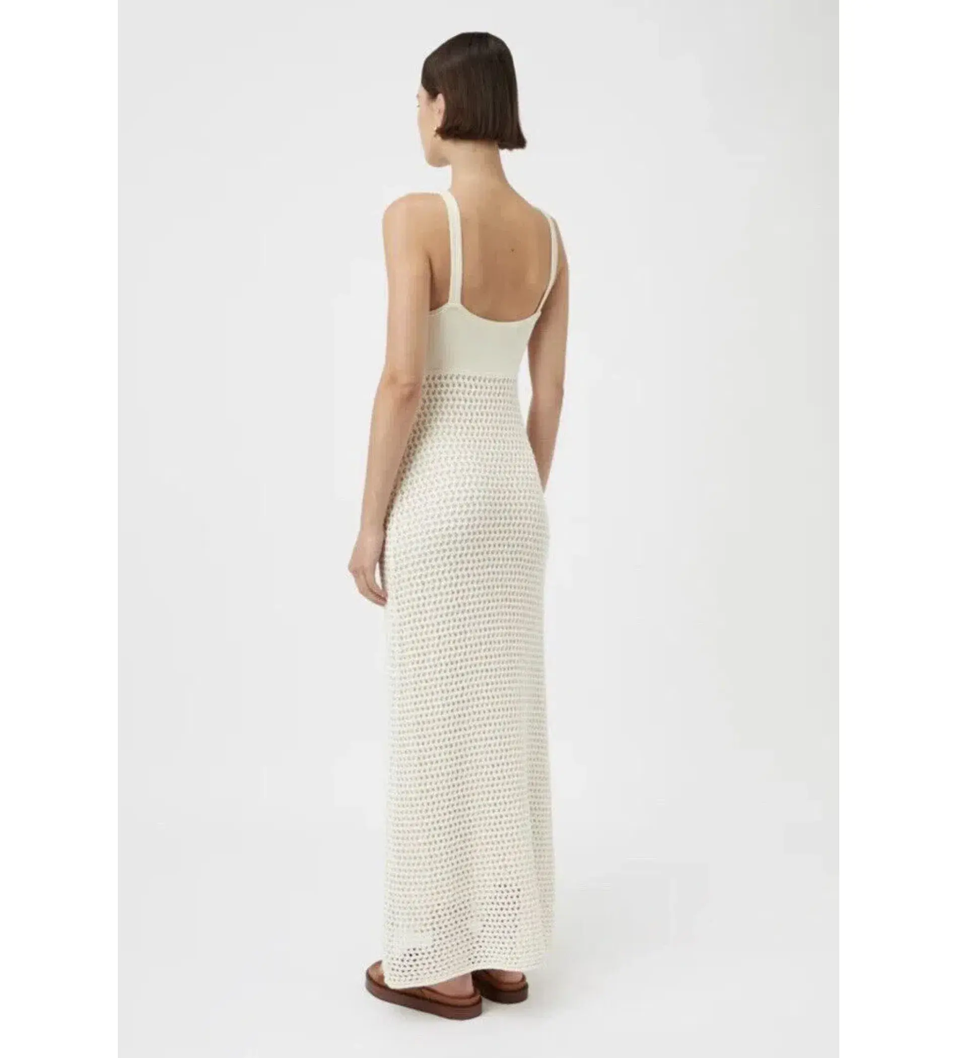 Camilla and Marc Lapis Midi Dress in Cream Size M/AU 12 - Image 4