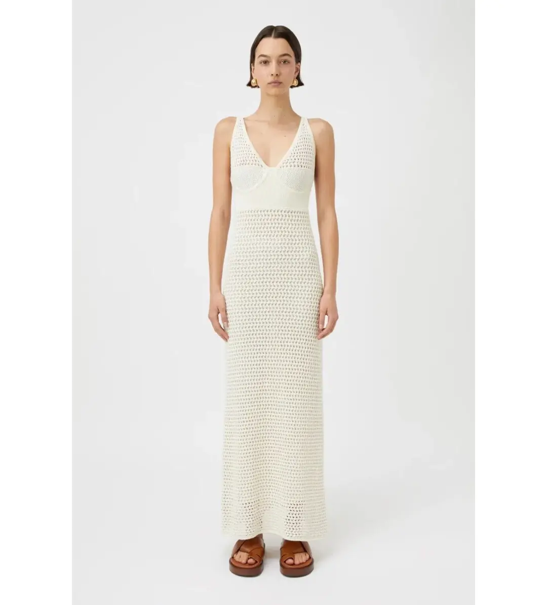 Camilla and Marc Lapis Midi Dress in Cream Size M/AU 12 for rent on The Volte - main image