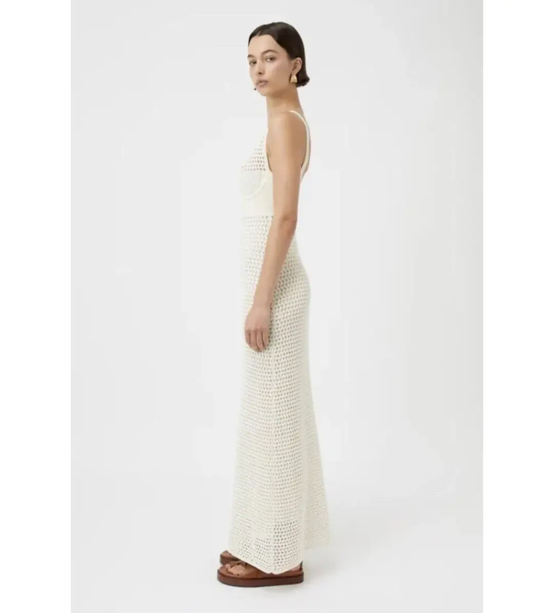 Camilla and Marc Lapis Midi Dress in Cream Size M/AU 12 for rent on The Volte - main image
