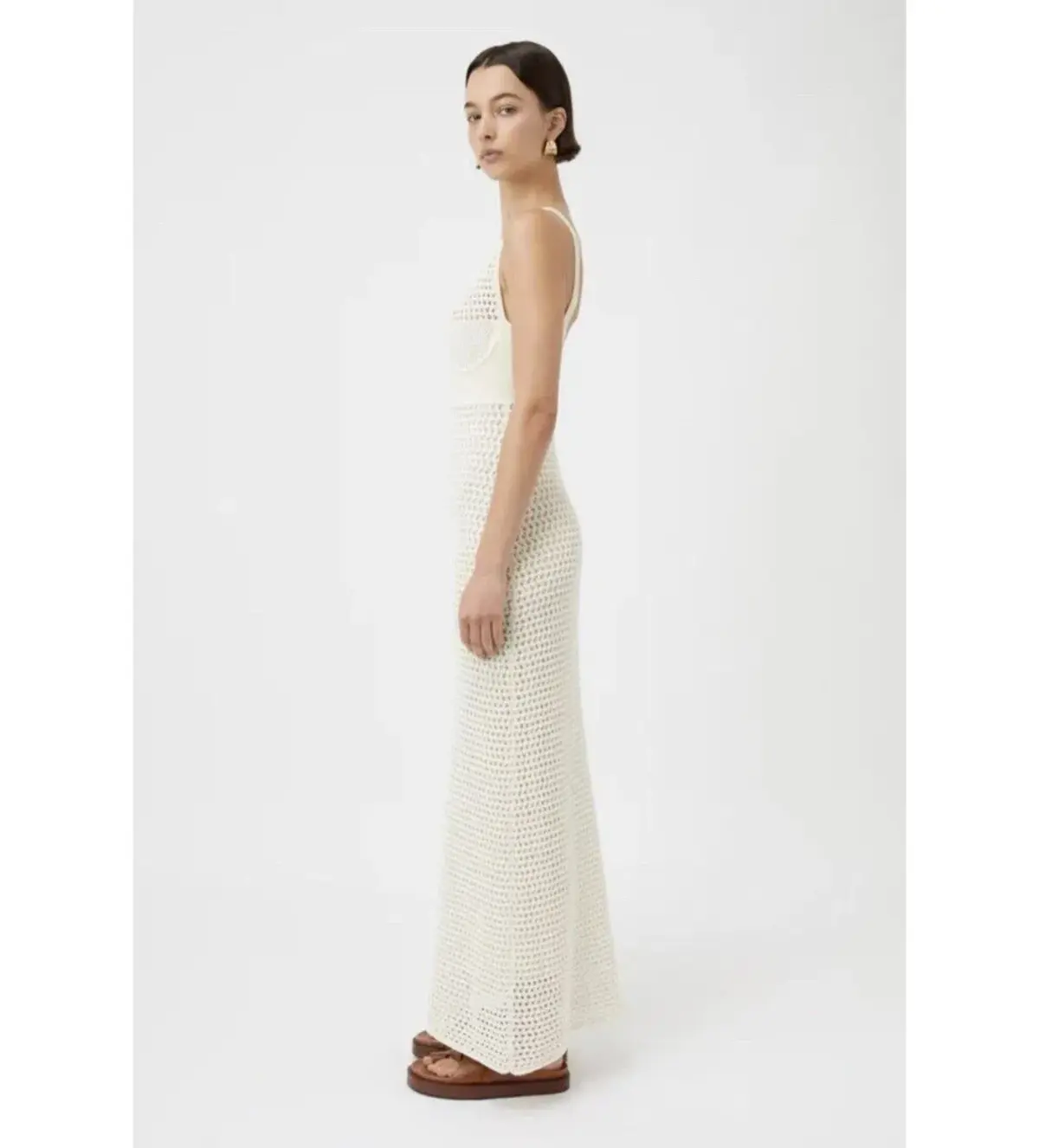 Camilla and Marc Lapis Midi Dress in Cream Size M/AU 12 - Image 3