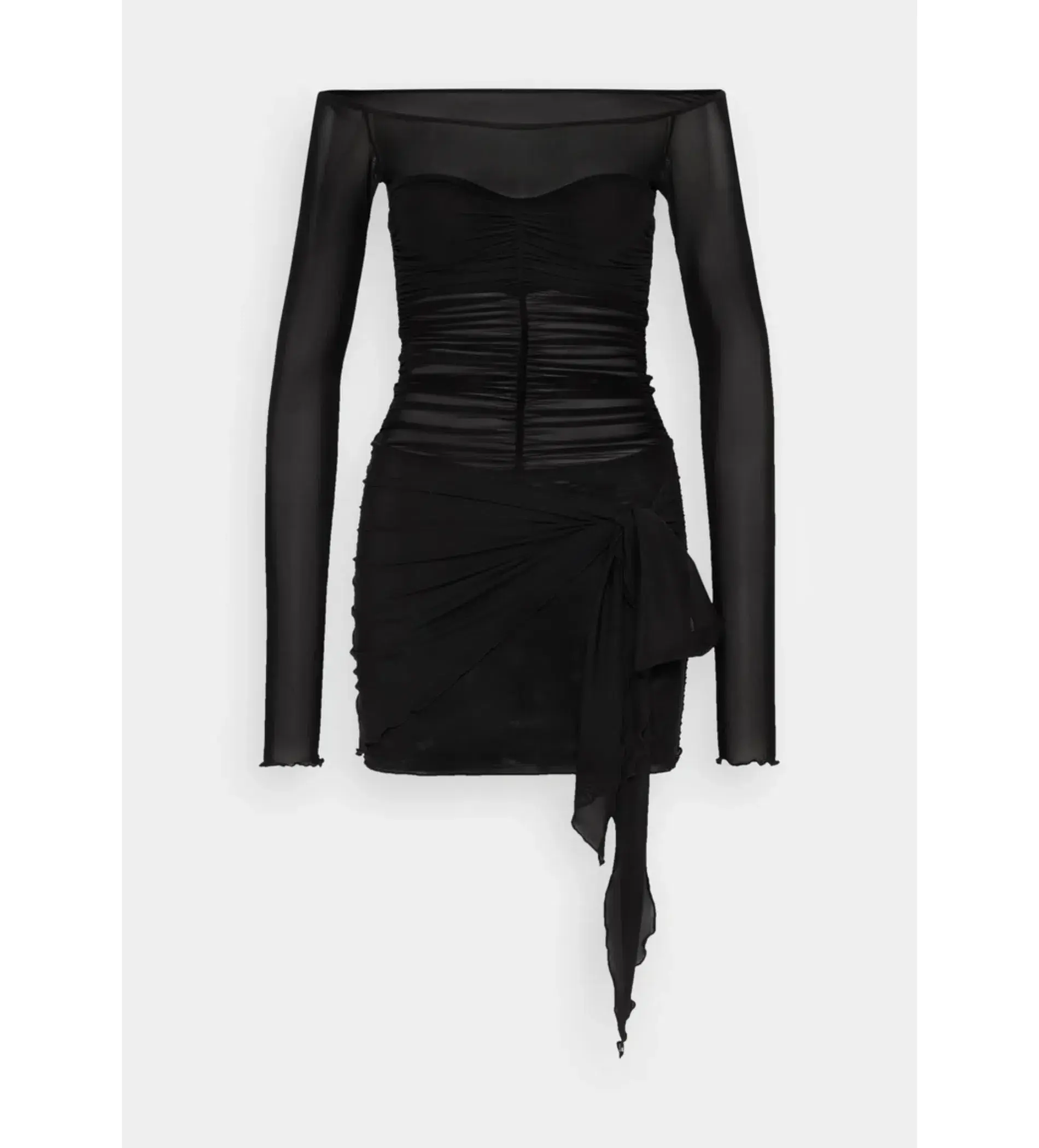 Bec & Bridge Marina Long Sleeve Mini Dress Black Size XS / AU 6 - Image 6