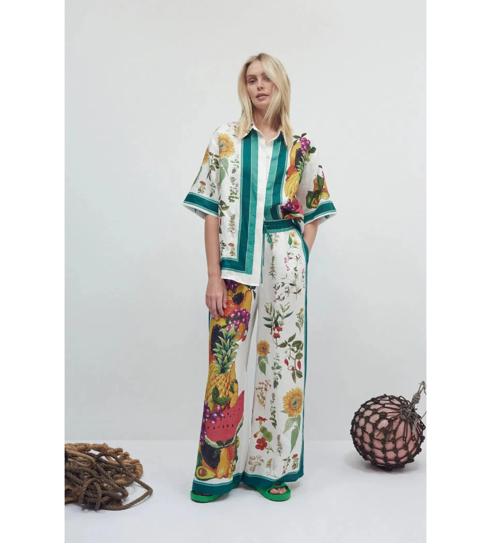 Alemais Frutta Shirt and Pant Set Multi Print Size AU 12 - Image 1