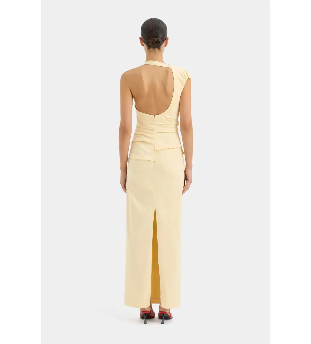 Sir The Label Giacomo Gathered Gown in Butter Size AU 10 - Image 3