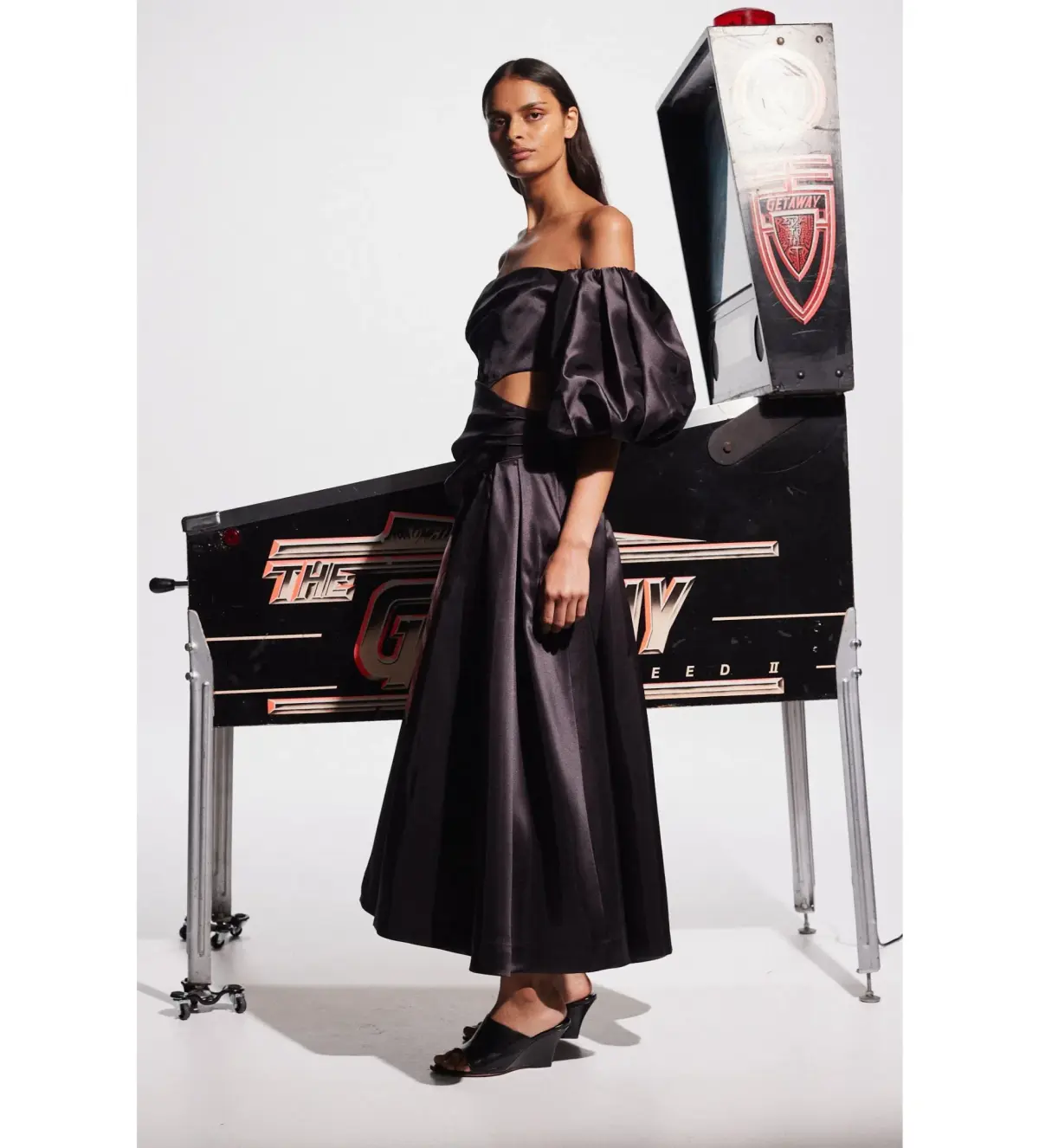 Alemais Regent Noir Gown Black Floral Size AU 16 - Image 2