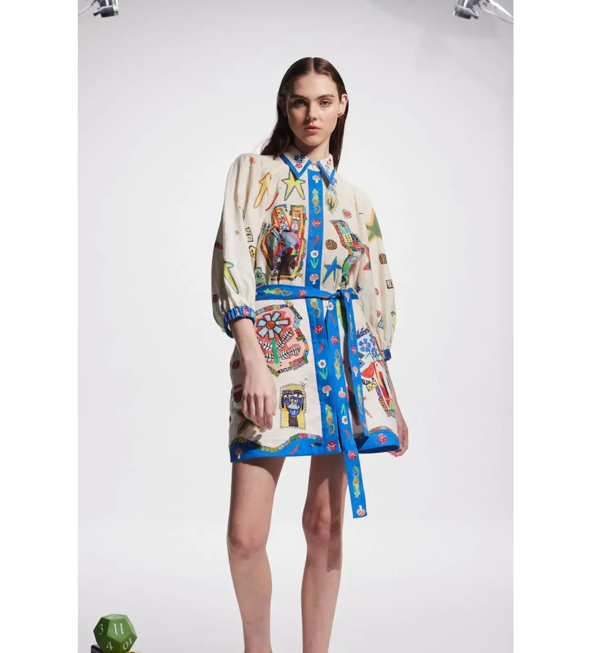 Alemais Players Mini Dress Multi Print Size AU 12 - Image 2