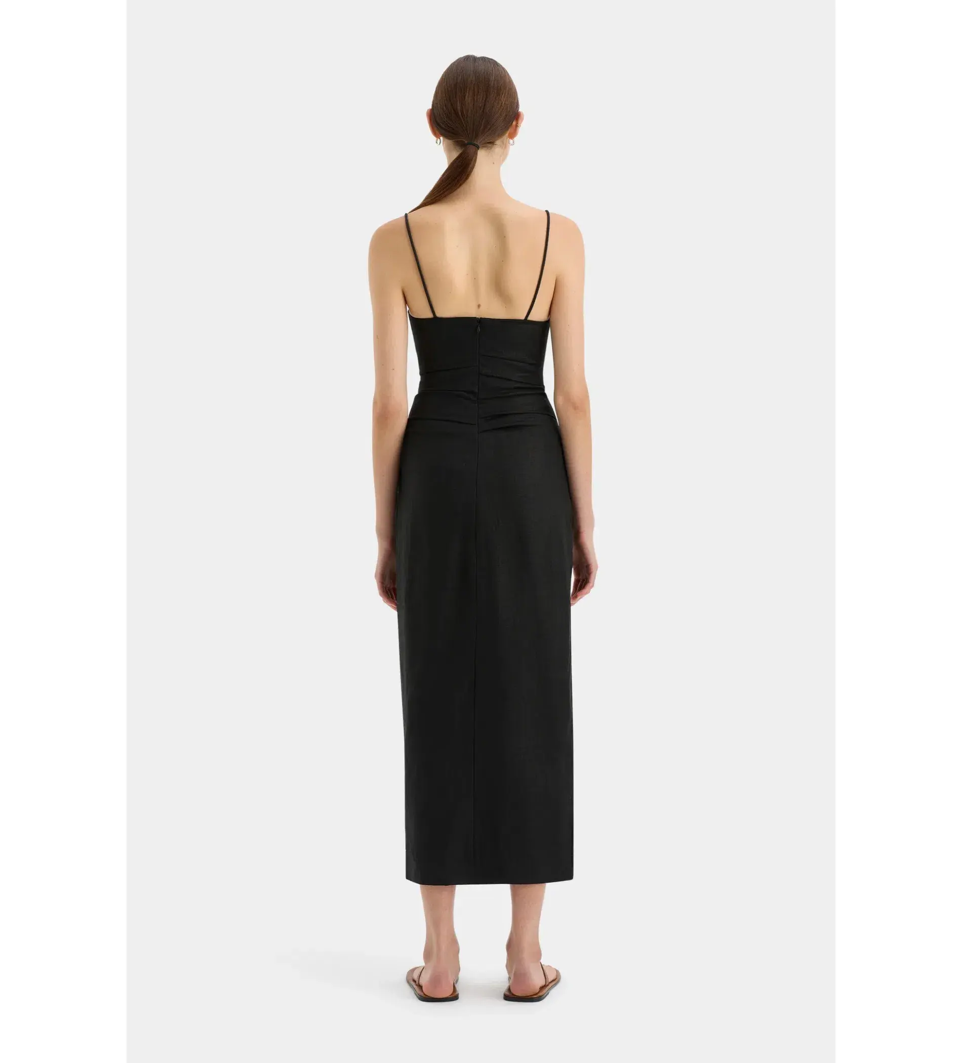 Sir The Label Noemi Balconette Midi Dress Black Size AU 10 - Image 5