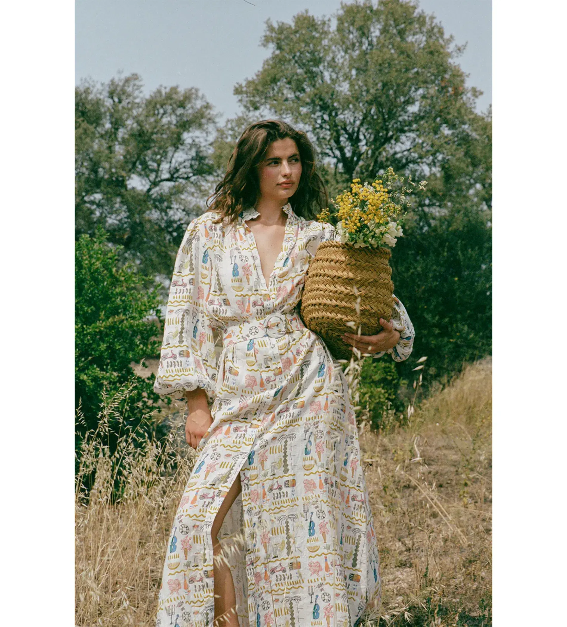 Palm Noosa Noddy Maxi Dress in Verano White Size AU 12 - Image 2