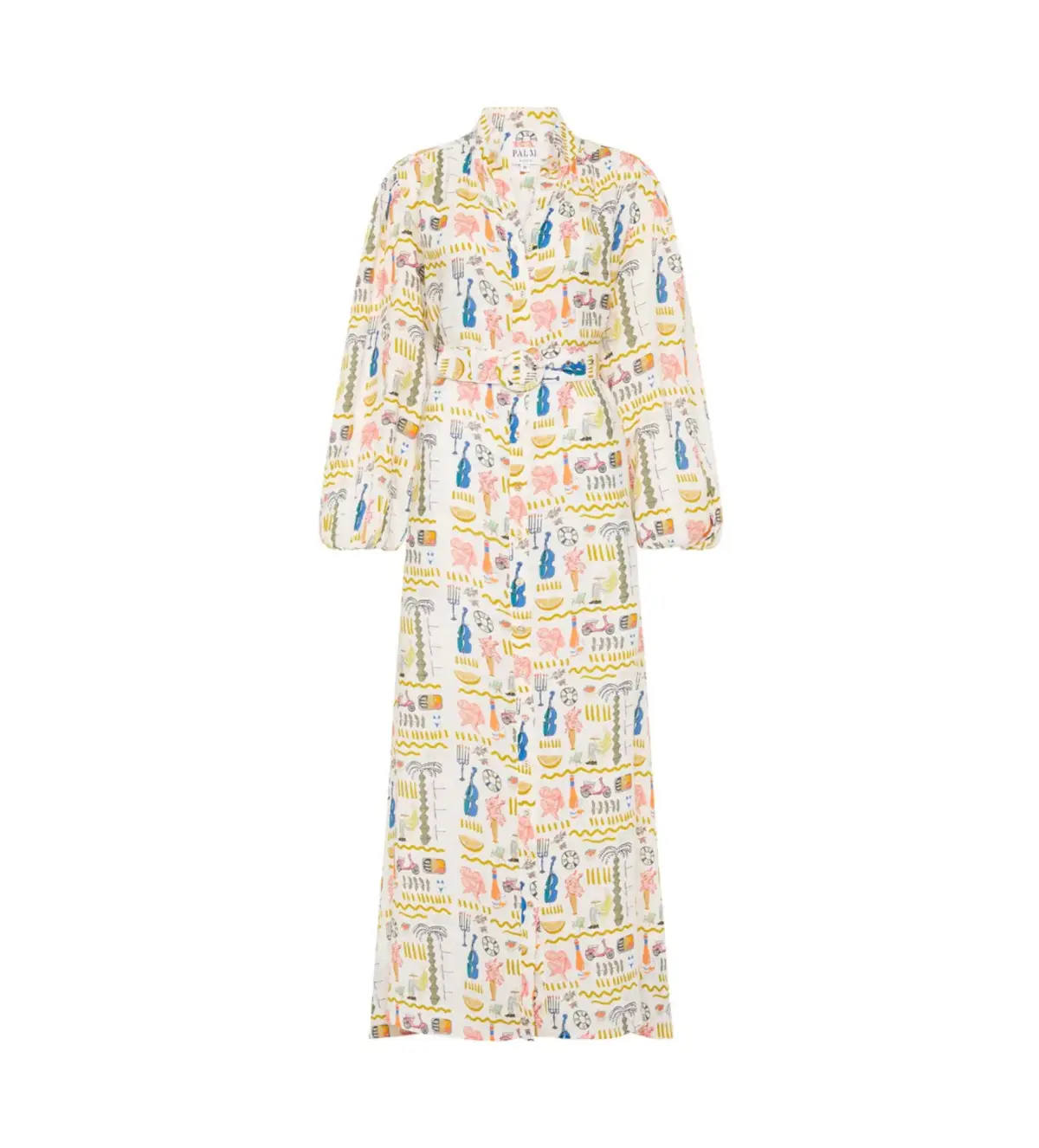 Palm Noosa Noddy Maxi Dress in Verano White Size AU 12 - Image 6