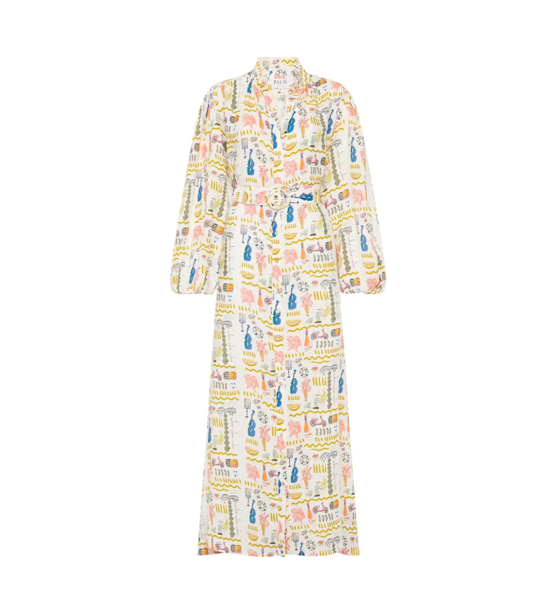 Palm Noosa Noddy Maxi Dress in Verano White Size AU 12 - Image 6