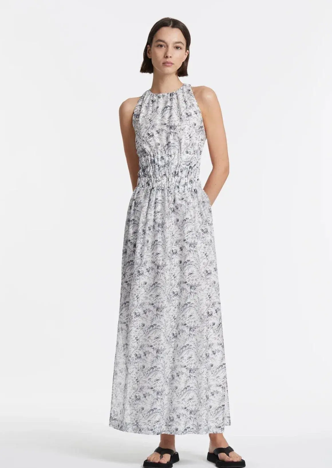 Sir the Label Caprice Cross Back Gown Print Size 6 - Image 2